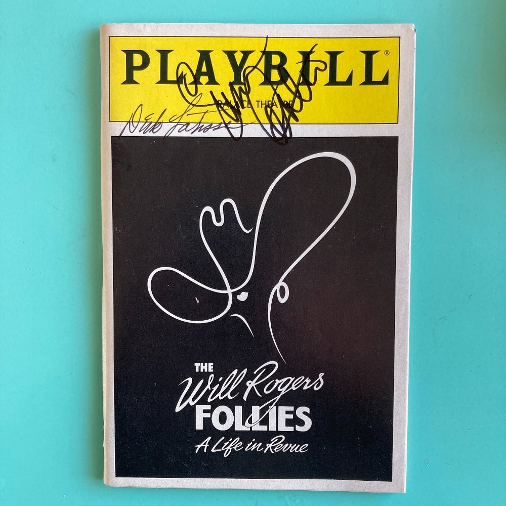 Signed Susan Anton & Dick Latessa Playbill The Will Rogers Follies November 1991